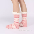 Зима густые теплые милые носки тапочки